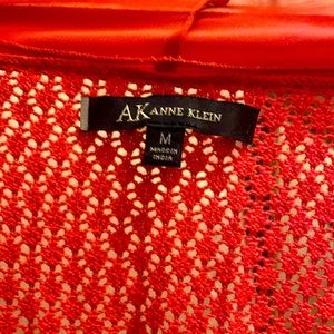 Ann Kline Medium Long Sleeve Slip on Sweater! Lace Adornments!